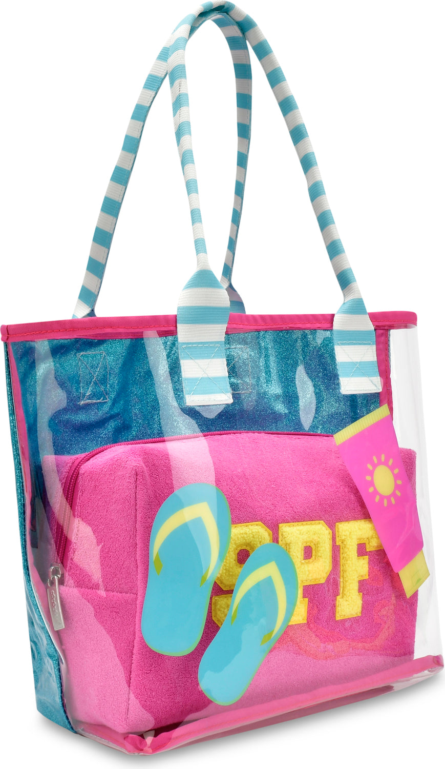 Pool Party Clear Tote 2-Piece Set