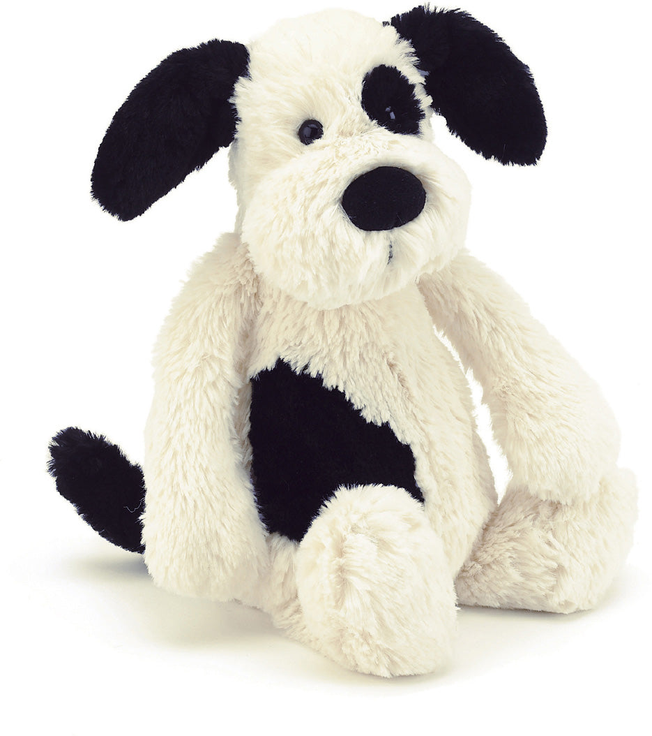 Bashful Black & Cream Puppy Medium