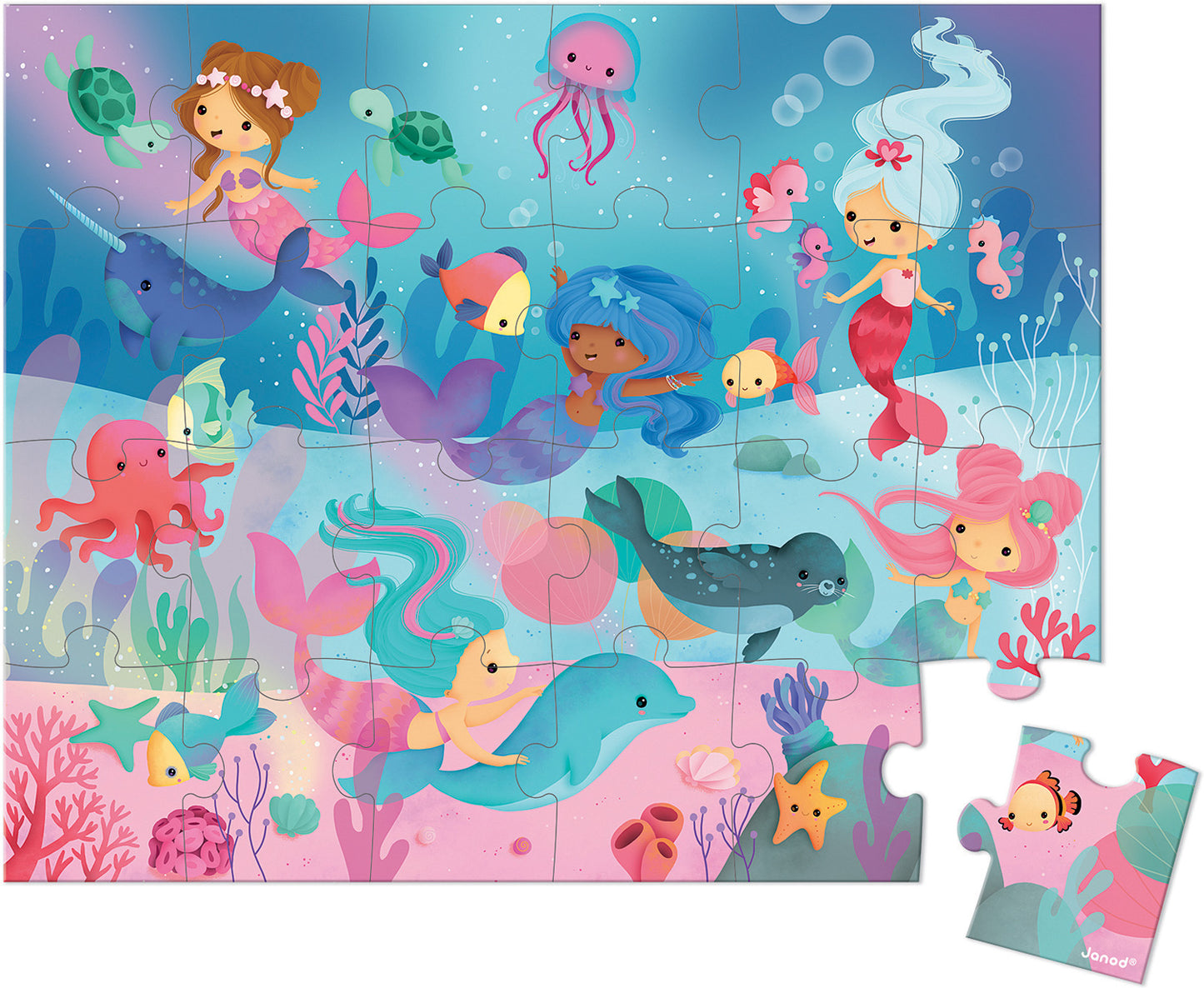 Puzzle Mermaids 24 Pcs