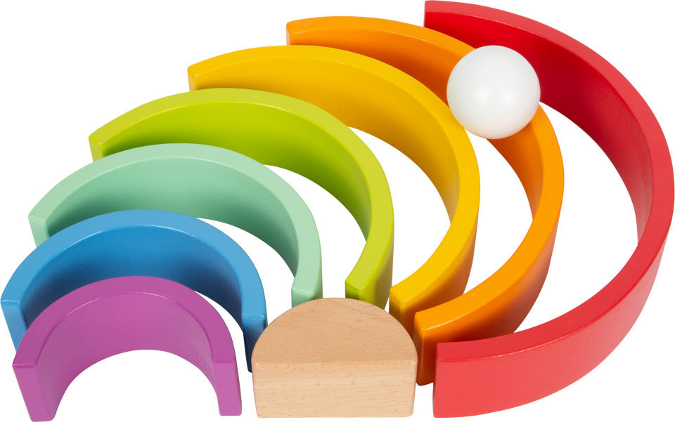 Wooden Building Blocks Rainbow, Large