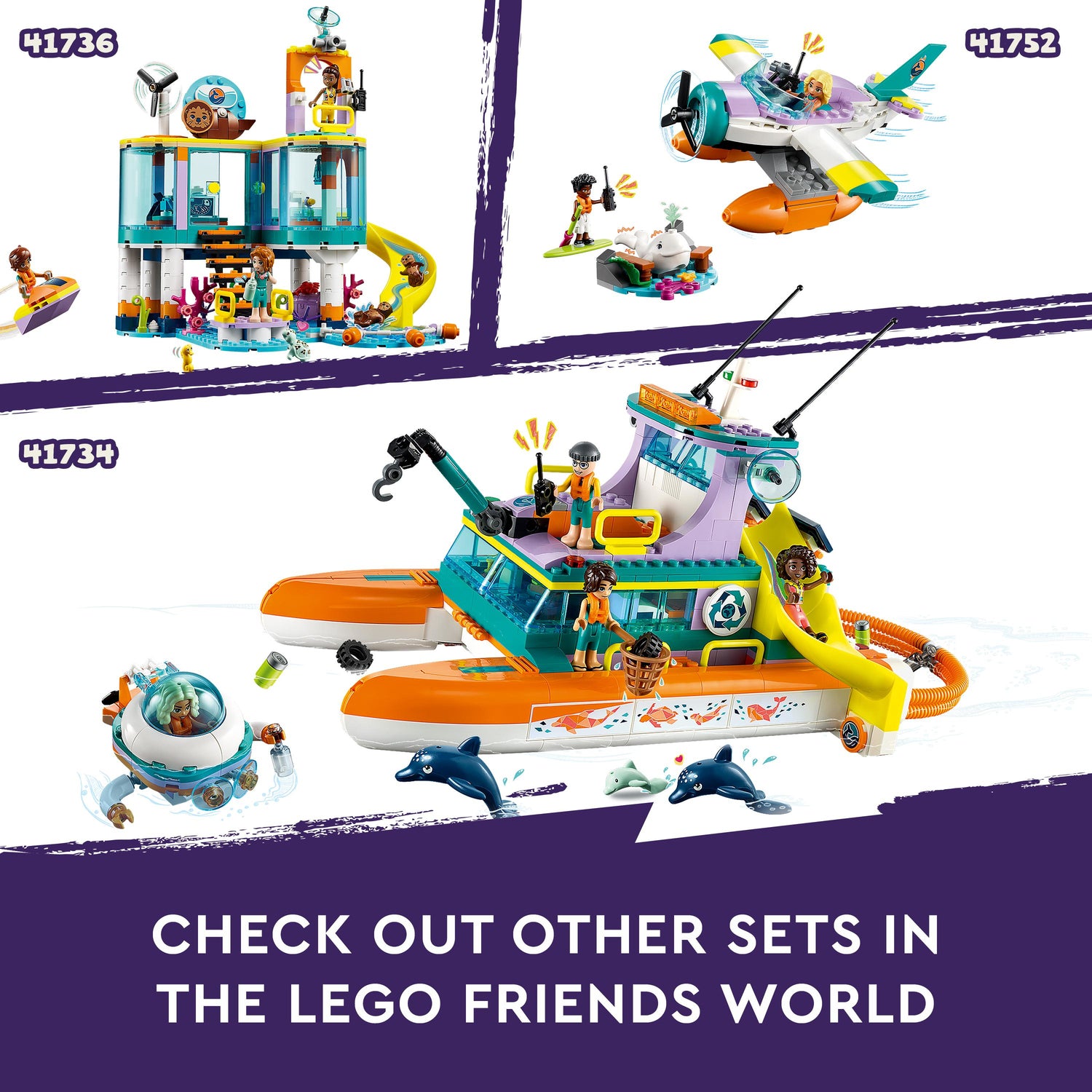 LEGO® Friends™ Sea Rescue Boat Toy Playset