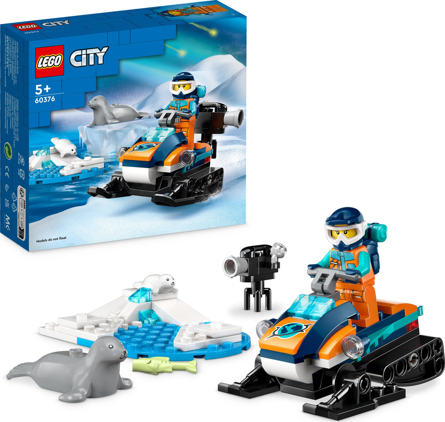 LEGO® City Arctic Explorer Snowmobile Set