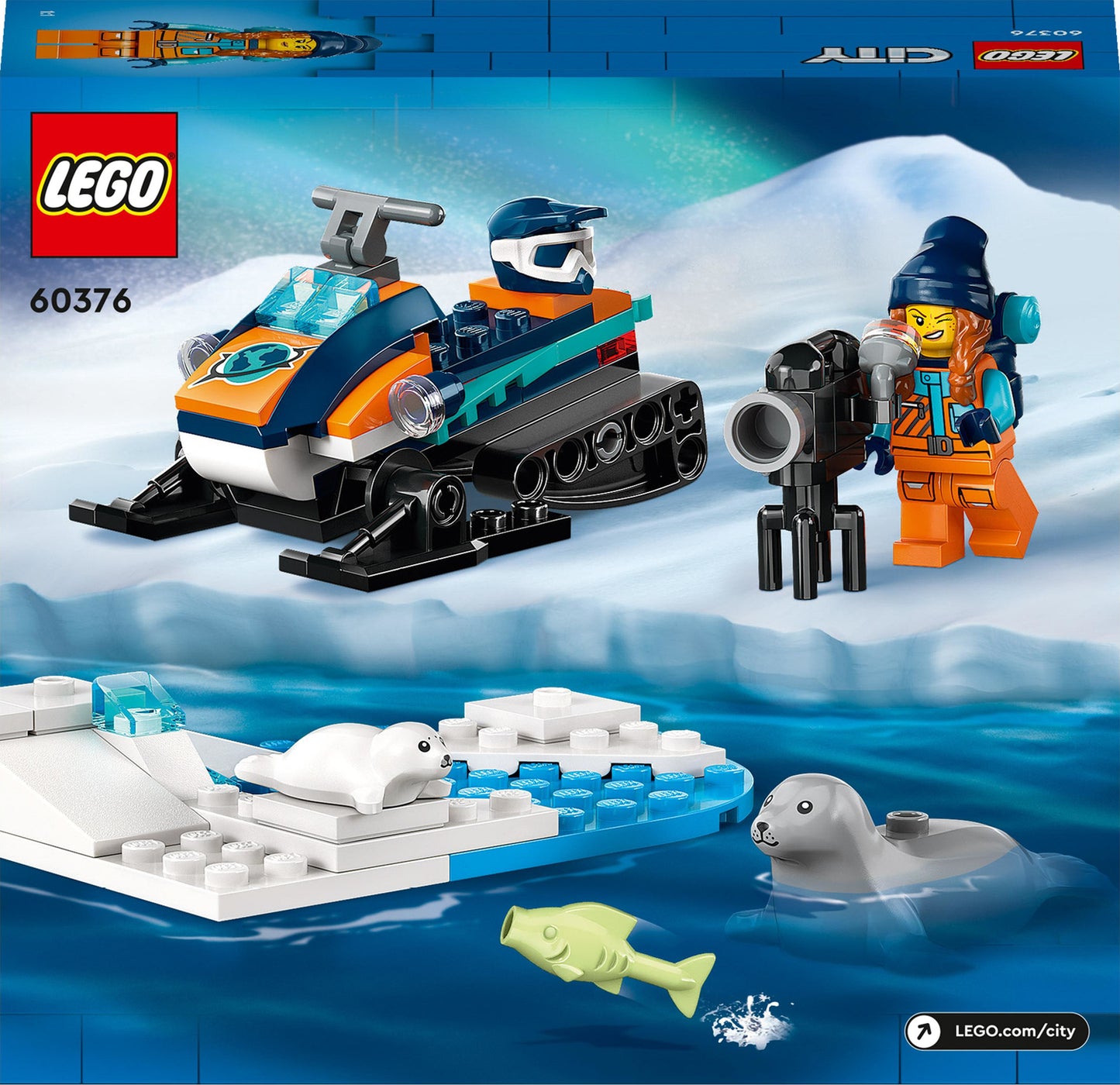 LEGO® City Arctic Explorer Snowmobile Set