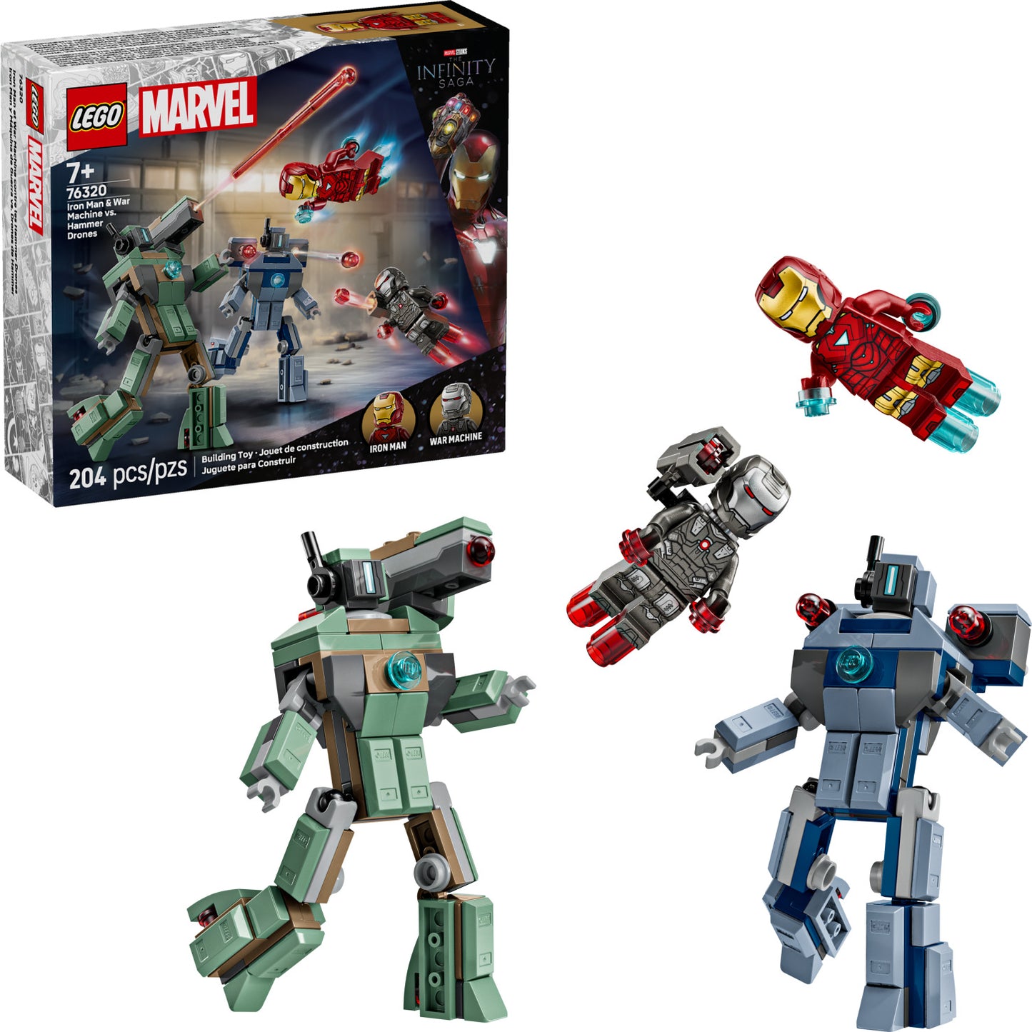 LEGO Super Heroes Marvel: Iron Man & War Machine vs. Hammer Drones