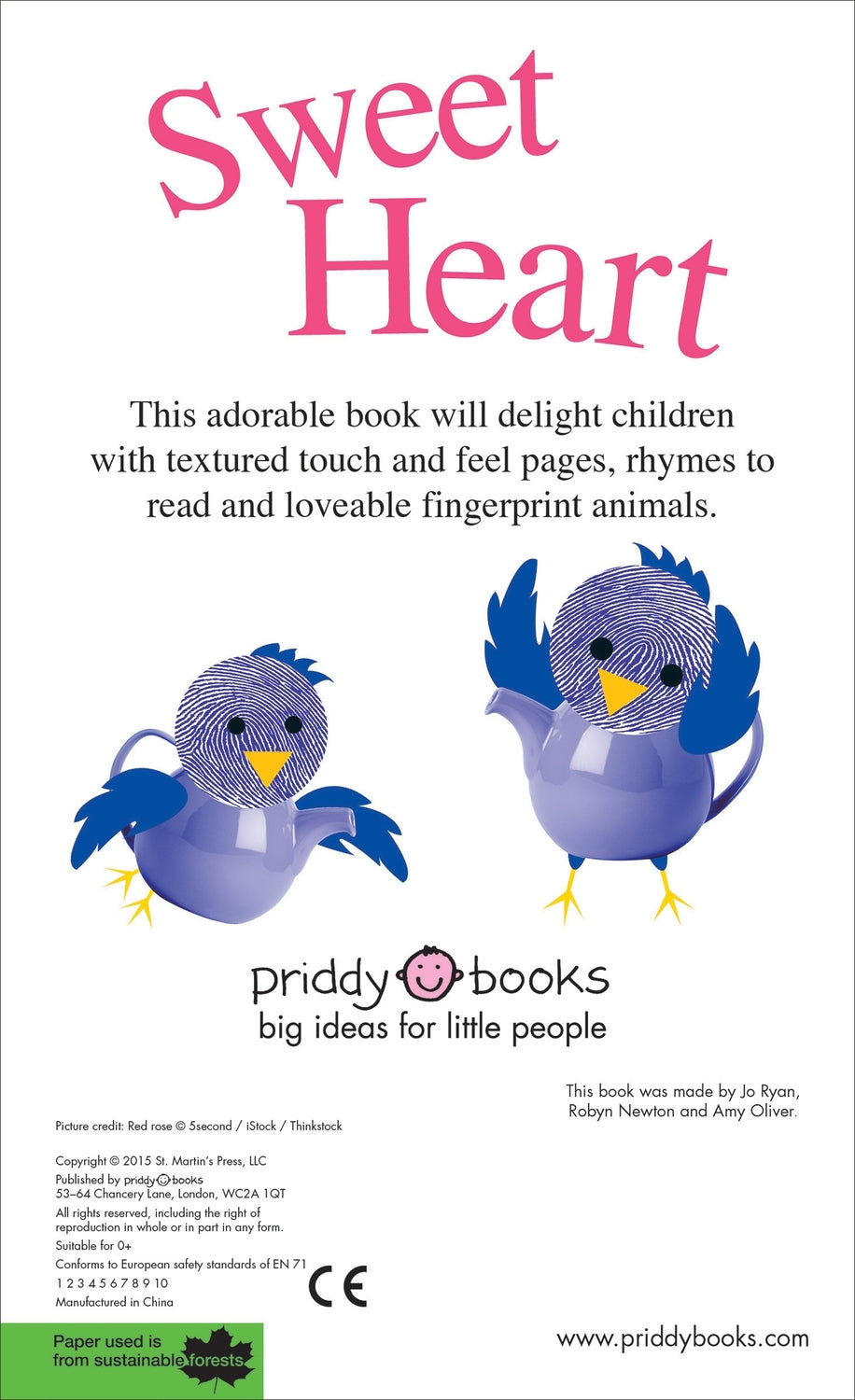 Alphaprints: Sweet Heart: A Touch-and-Feel Book