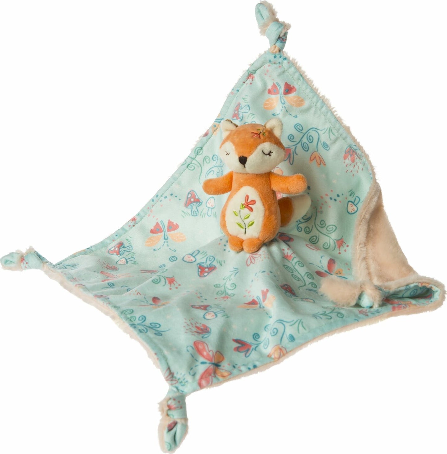 Fairyland Fox Character Blanket - 13X13"