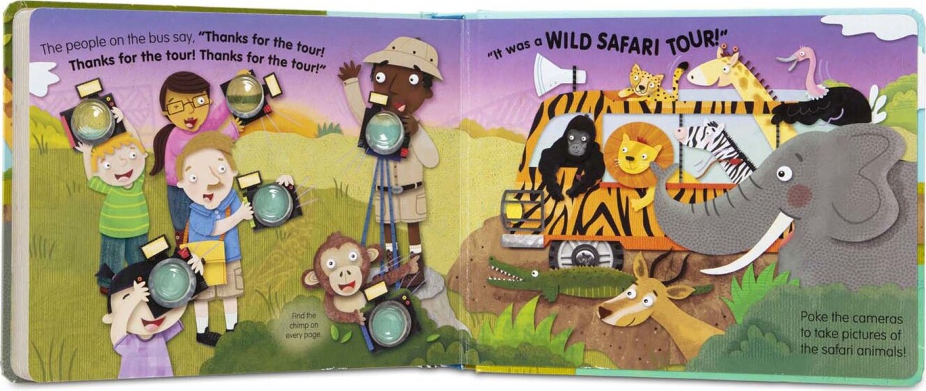 Poke-a-Dot - The Wheels on the Bus Wild Safari Board Book