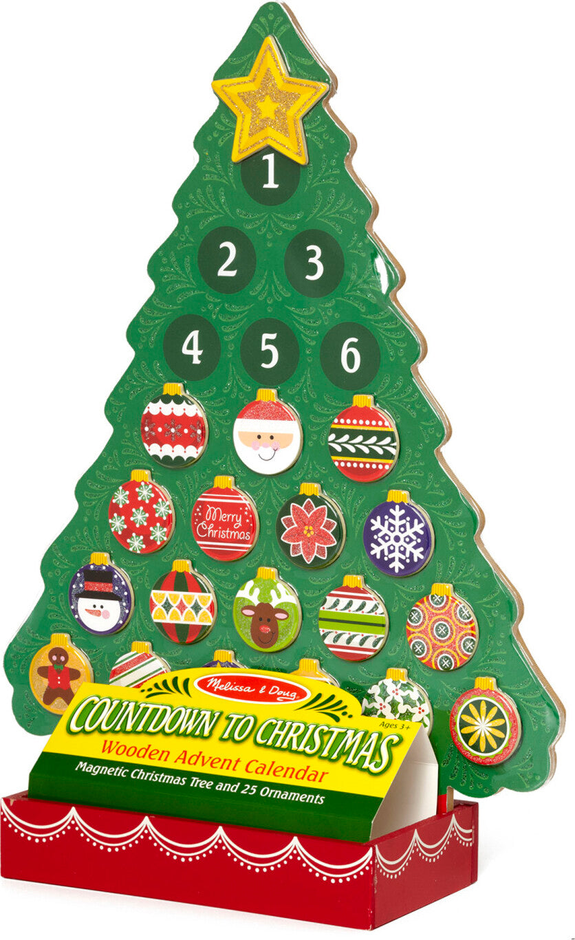 Countdown to Christmas Wooden Advent Calendar