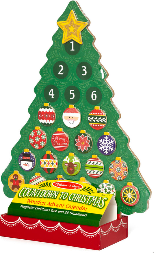 Countdown to Christmas Wooden Advent Calendar