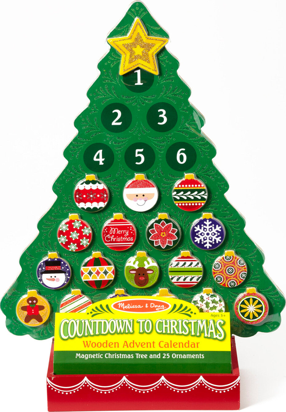 Countdown to Christmas Wooden Advent Calendar