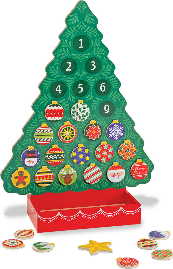 Countdown to Christmas Wooden Advent Calendar