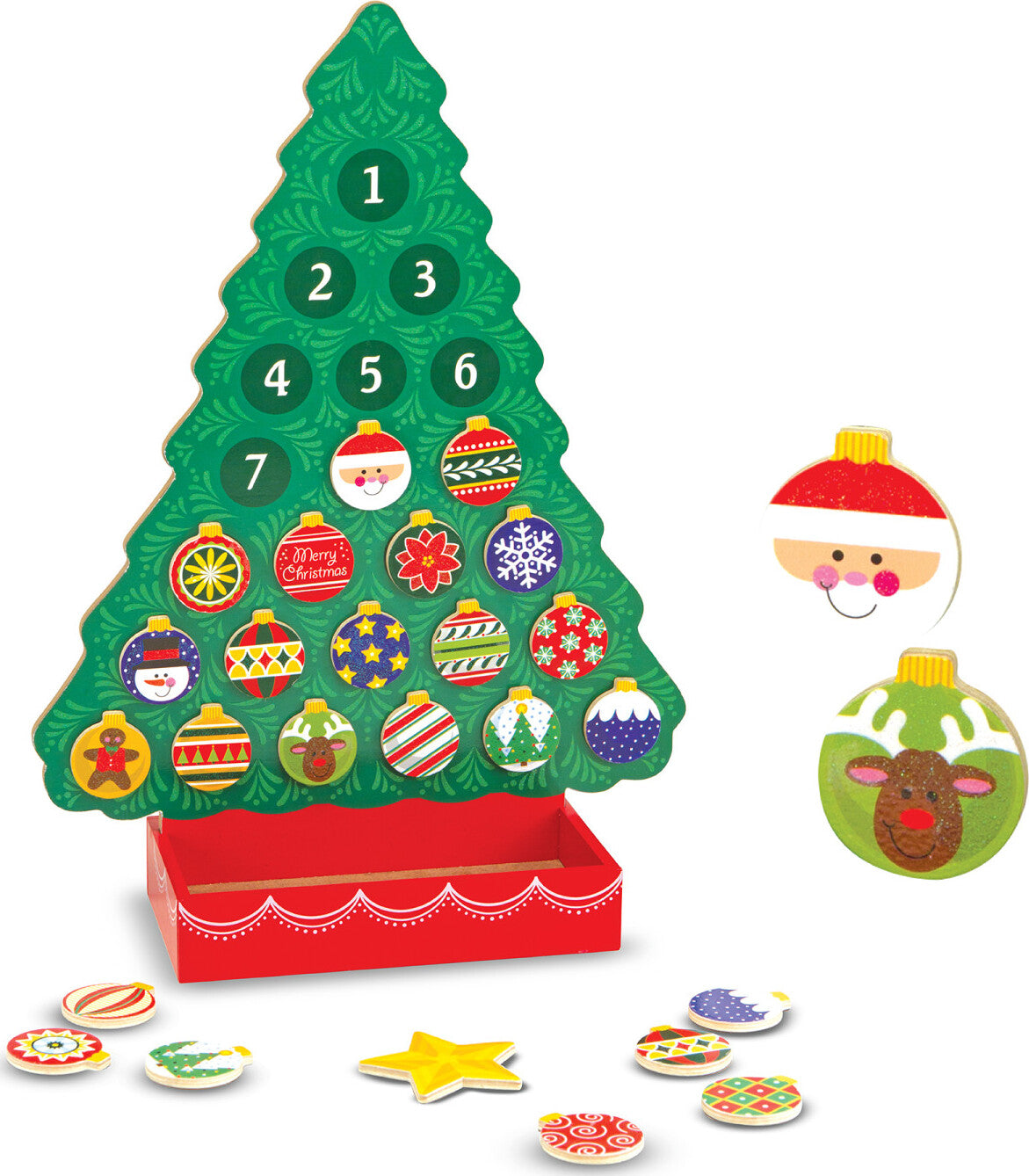 Countdown to Christmas Wooden Advent Calendar