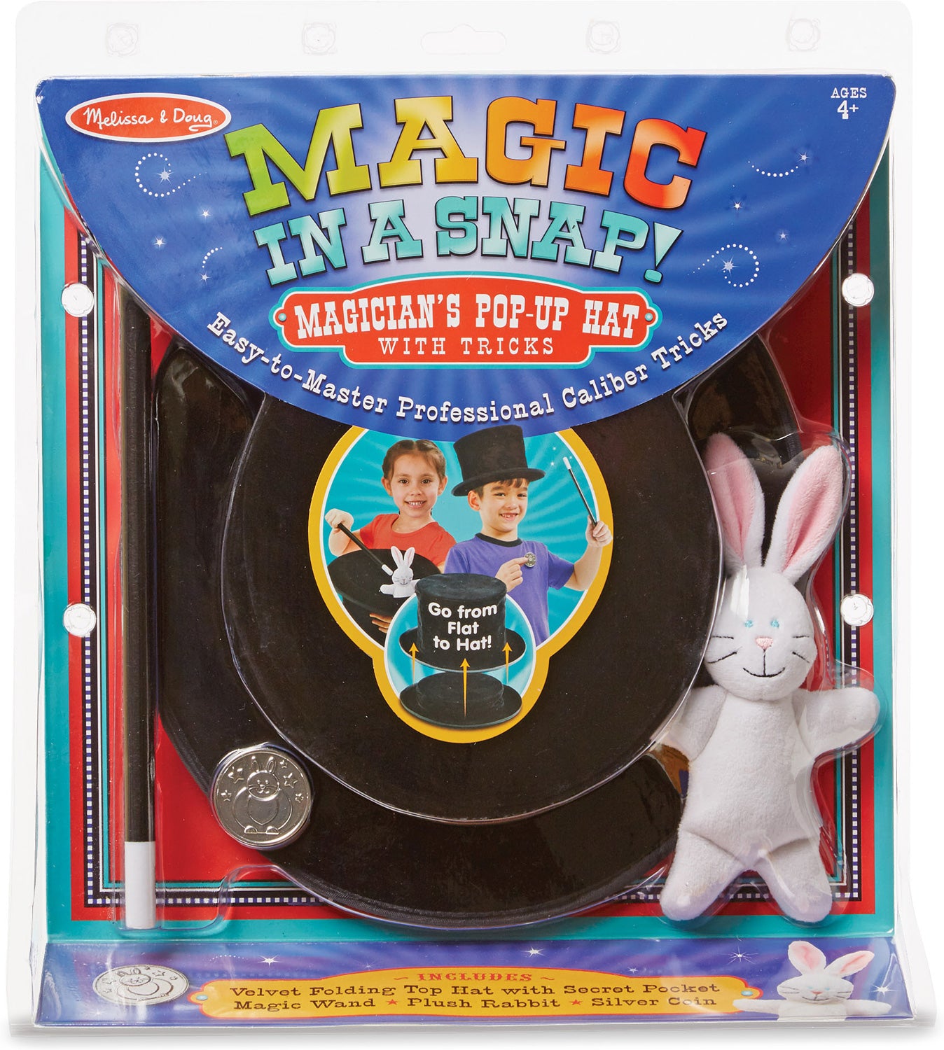 Magic in a Snap - Magician's Pop-Up Magical Hat with Tricks