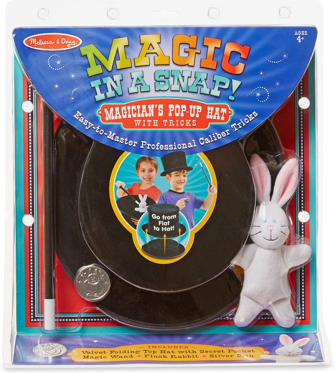 Magic in a Snap - Magician's Pop-Up Magical Hat with Tricks