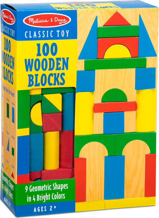 100 Piece Wood Blocks Set