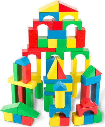 100 Piece Wood Blocks Set