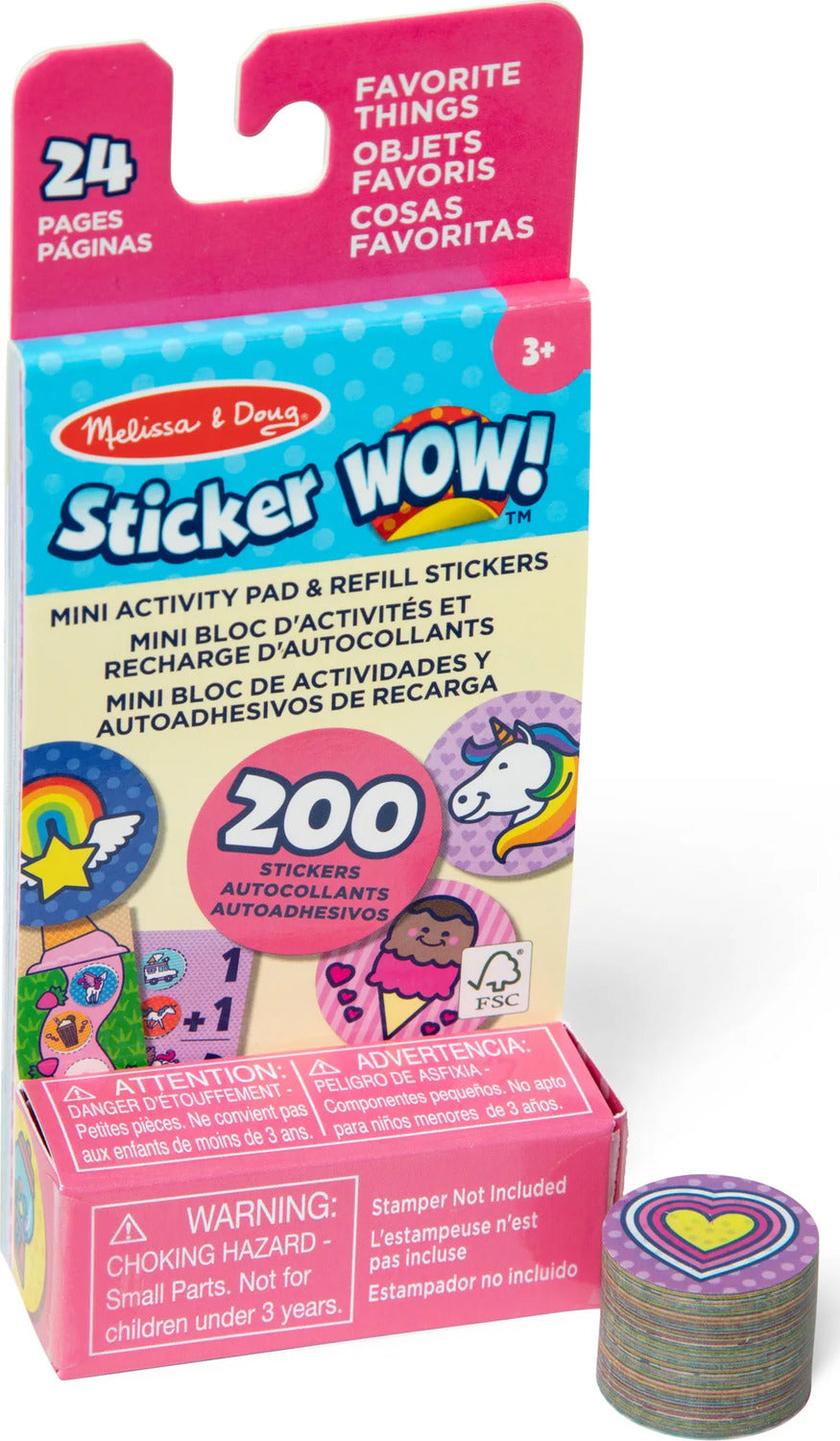 Sticker WOW! Mini Activity Pad and Refill Stickers - Favorite Things