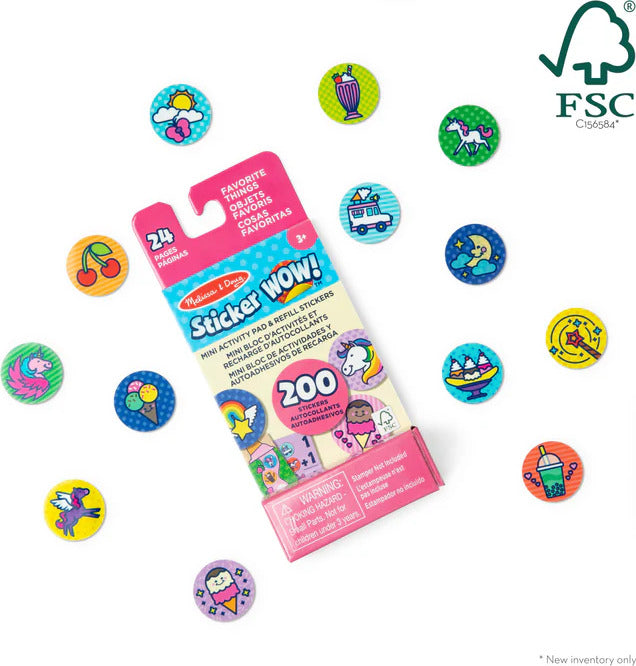 Sticker WOW! Mini Activity Pad and Refill Stickers - Favorite Things