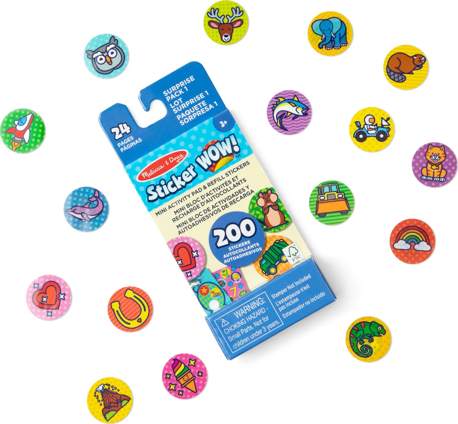 Sticker WOW!® Mini Activity Pad and Refill Stickers - Surprise Pack 1