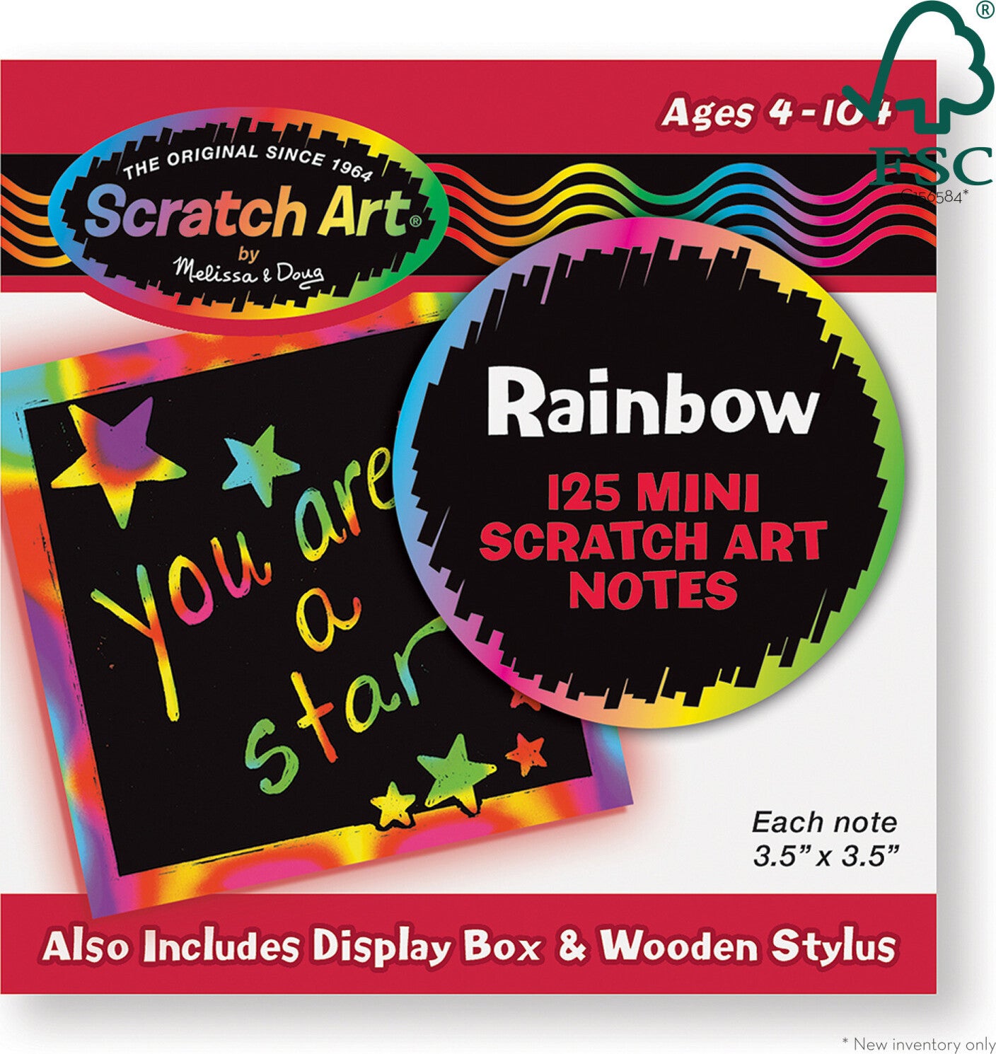 Box of Rainbow Mini Notes