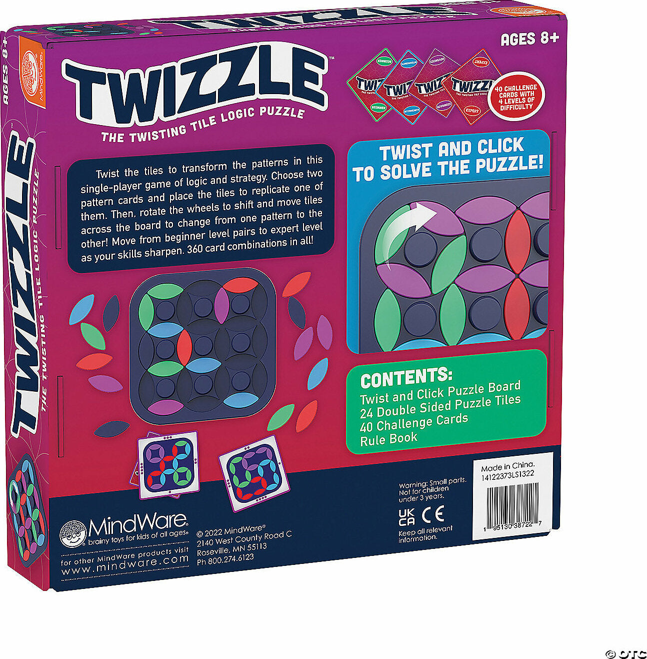 Twizzle Twisting Tile Logic Puzzles