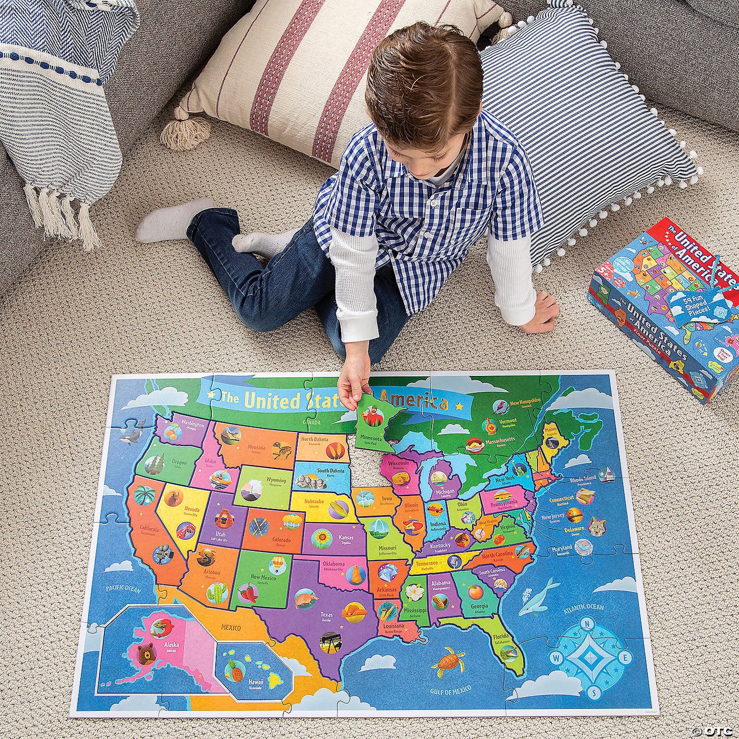 USA Floor Puzzle