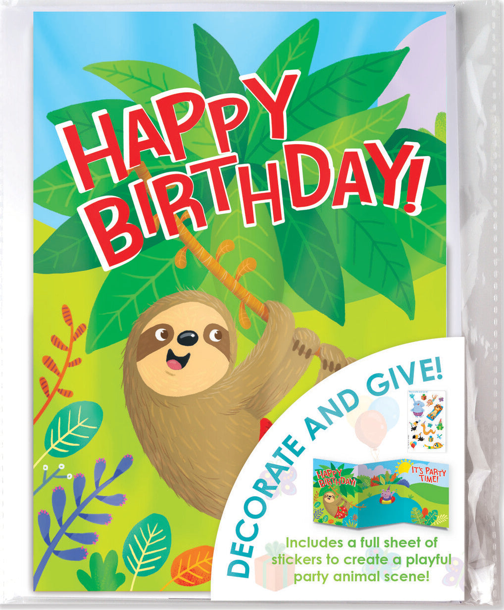 Party Animals Decorate Your Own Card