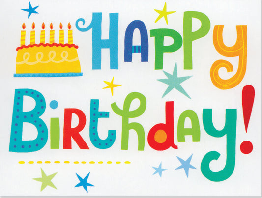 Happy Birthday Gift Enclosure Card