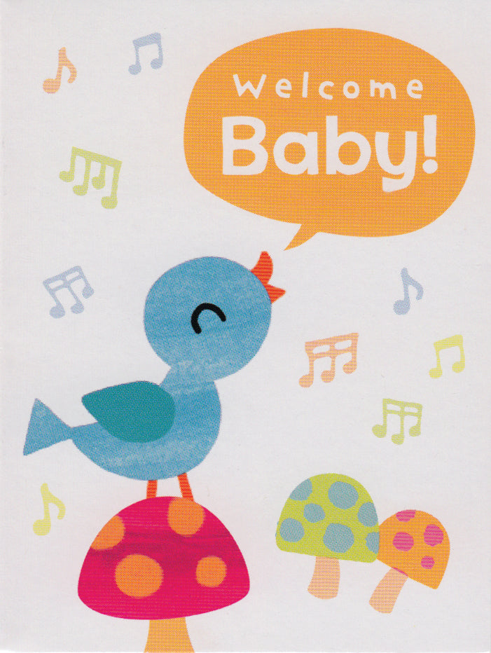 Bluebird Baby Gift Enclosure Card