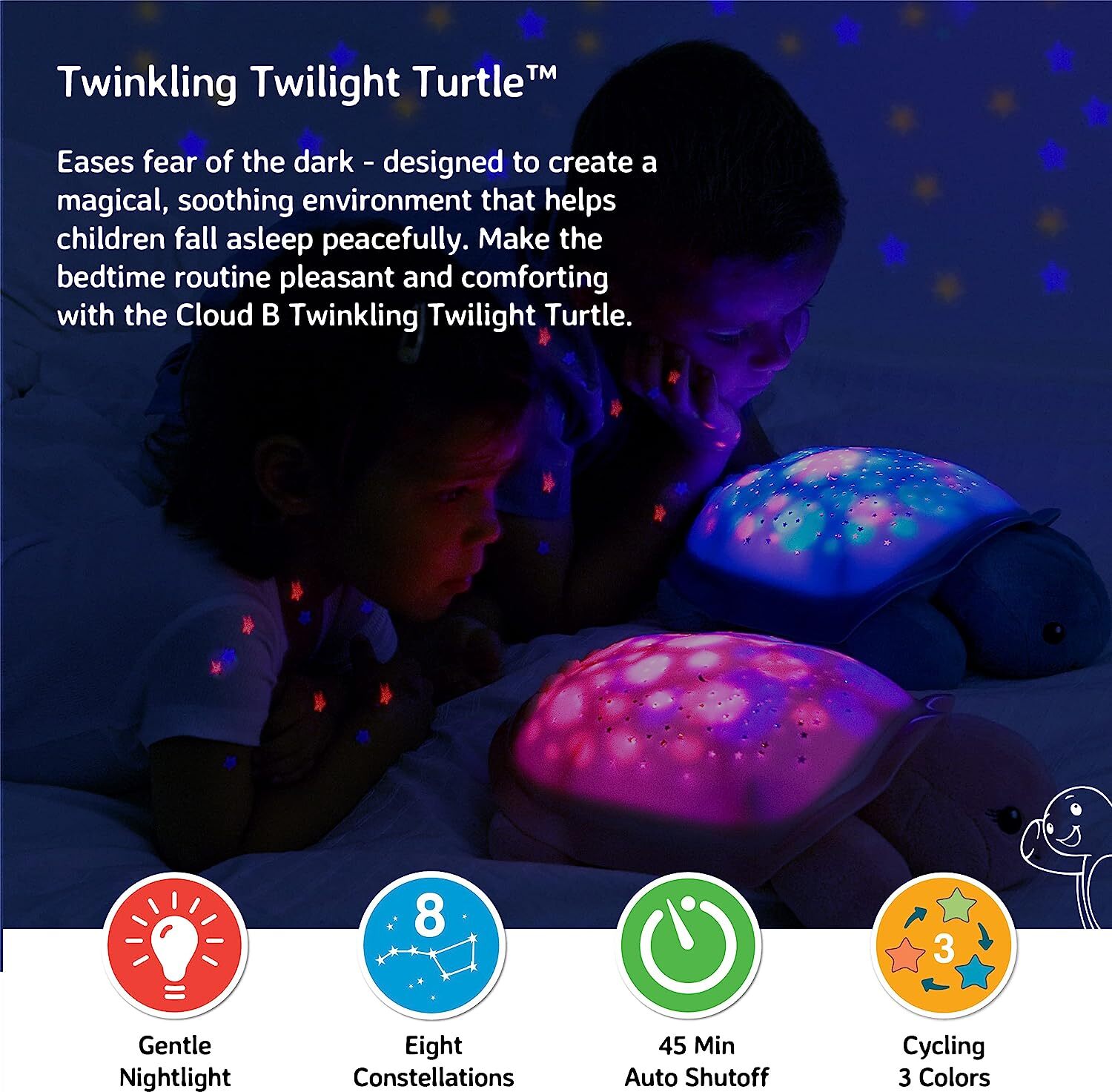 Twinkling Twilight Turtle - Pink