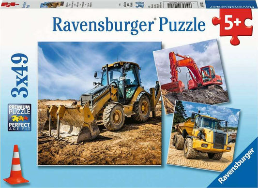 3x49 Pc Digger At Work Puzzles