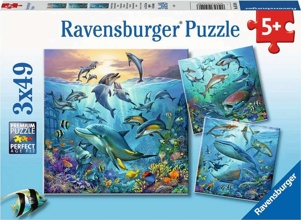 3x49 Ocean Life Puzzles