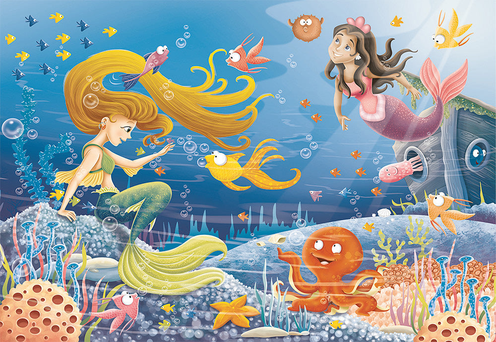 60 Pc Mermaid Tales Puzzle