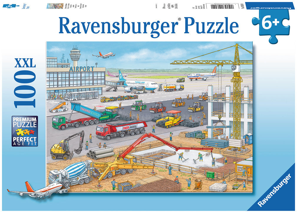 100 Pc Construction at the Airport XXL Puzzle