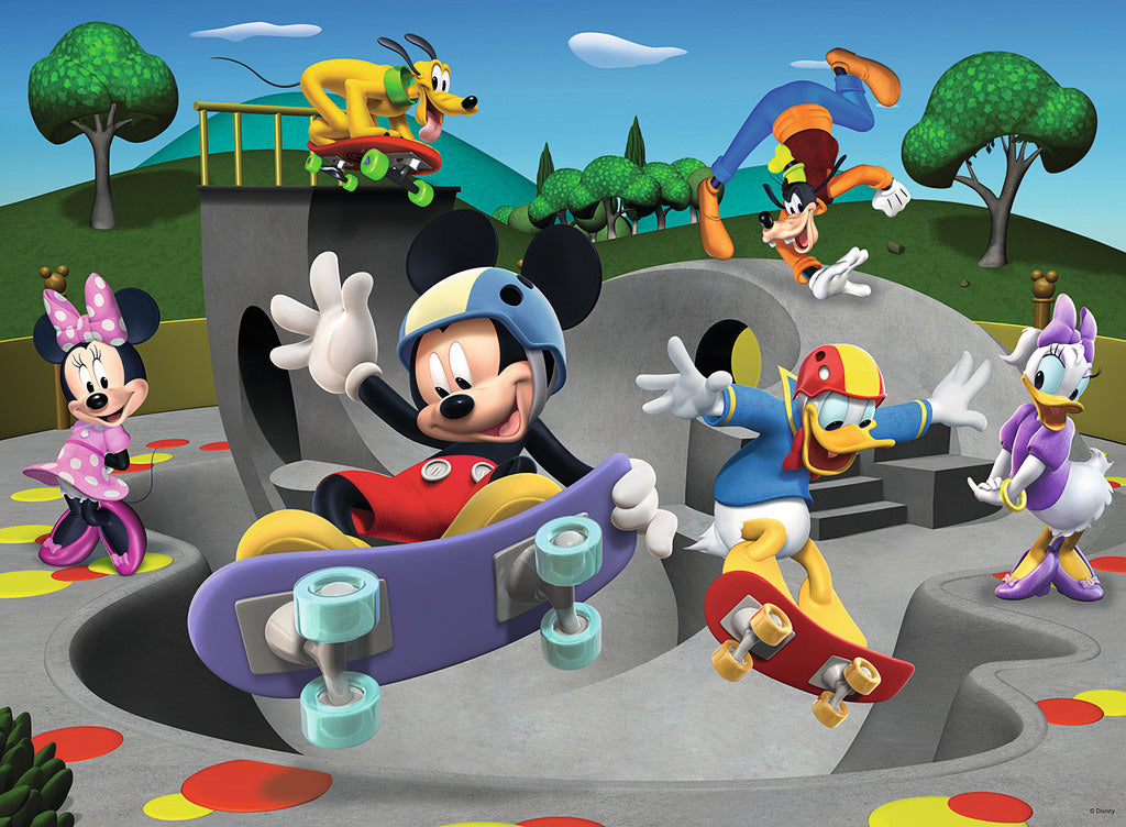 100 Pc Mickey Mouse Clubhouse At the Skate Park XXL Puzzle