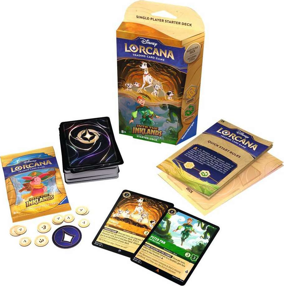 Disney Lorcana: Into the Inklands TCG Starter Deck Amber and Emerald