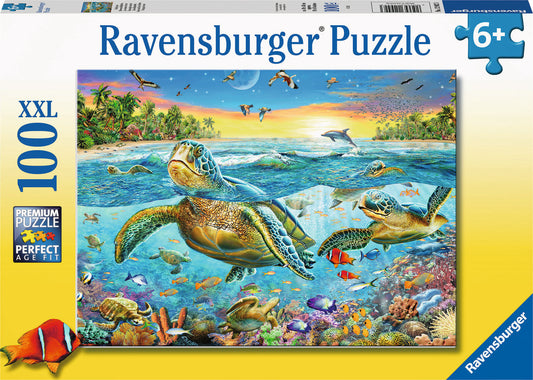 100 Pc Swim With Sea Turtles XXL Puzzle