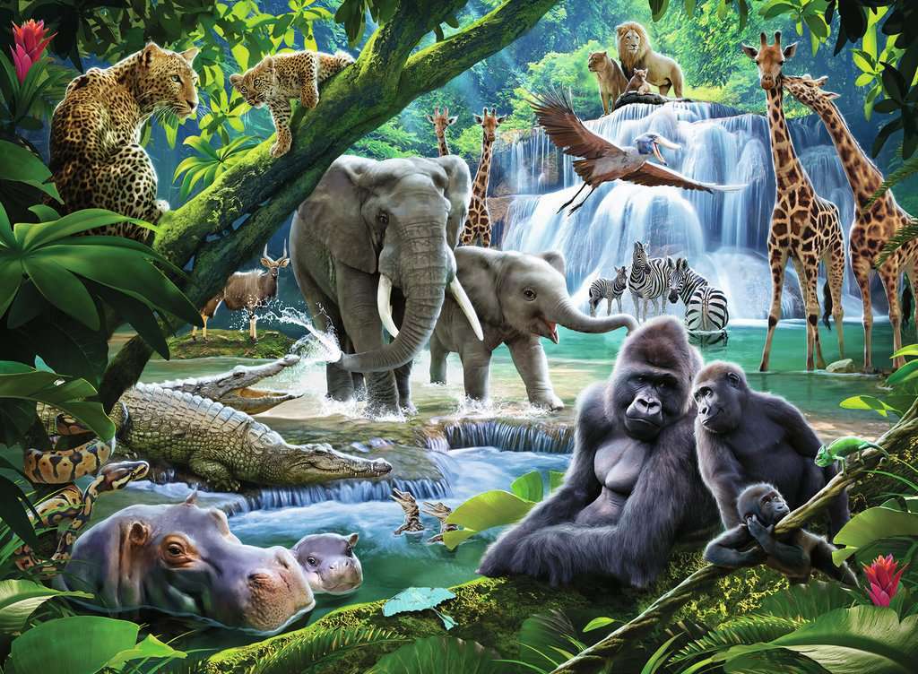 100 Pc Jungle Animals XXL Puzzle