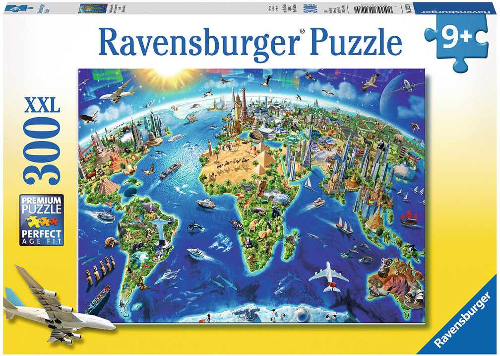 300 Pc World Landmarks Map XXL Puzzle