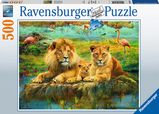 500 Pc Lions In The Savannah Puzzle