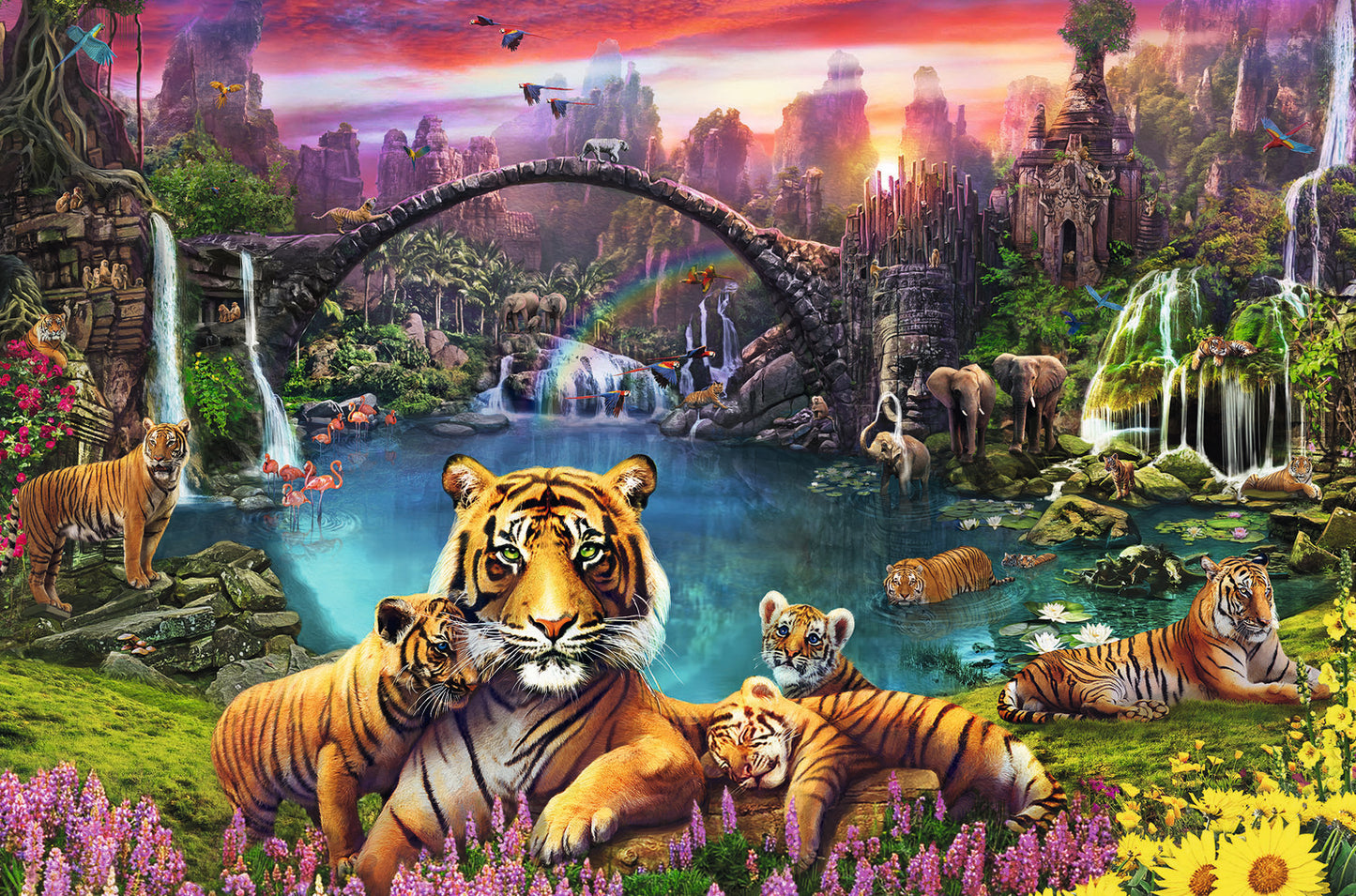 3000 Pc Tigers In Paradise Puzzle