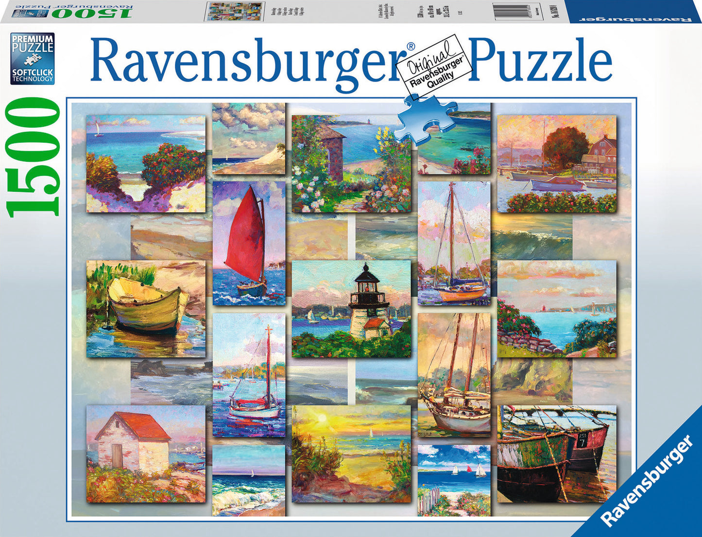 1500 Pc Coastal Collage Puzzle