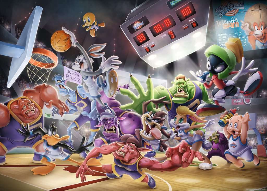 1000 Pc Space Jam: Final Dunk Puzzle