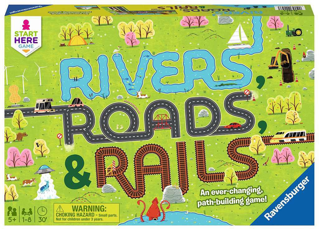 Rivers, Roads & Rails Game Age 5+