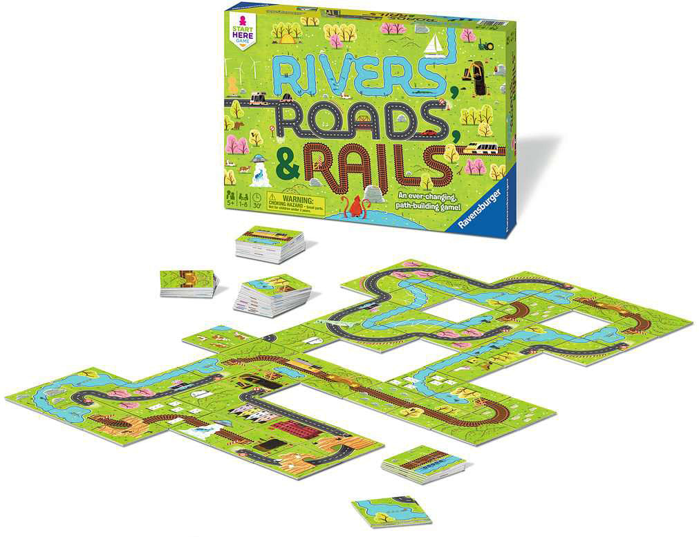 Rivers, Roads & Rails Game Age 5+