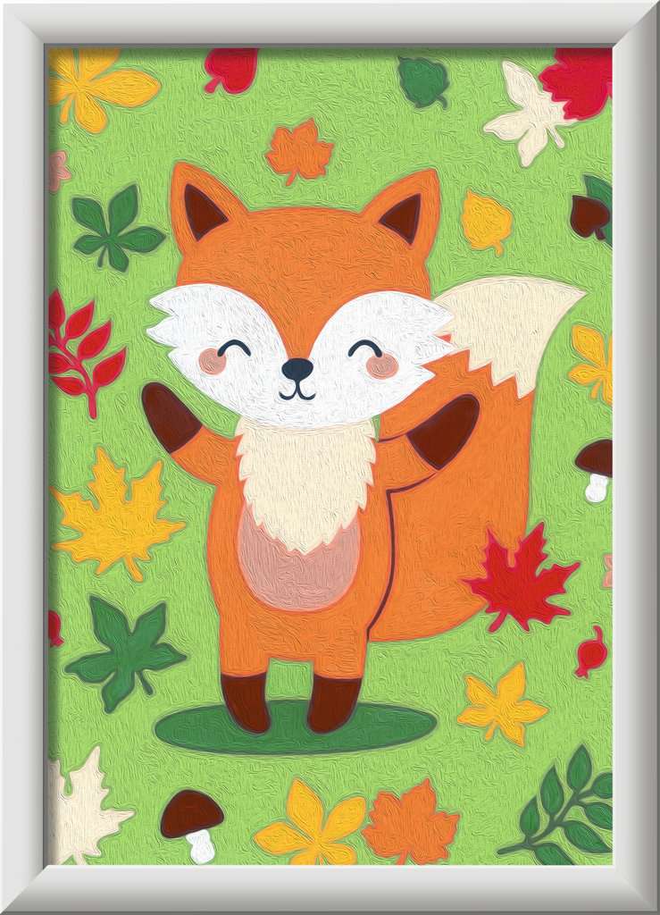 CreArt CreArt - Fantastic Fox - Paint by numbers for kids 7 years up