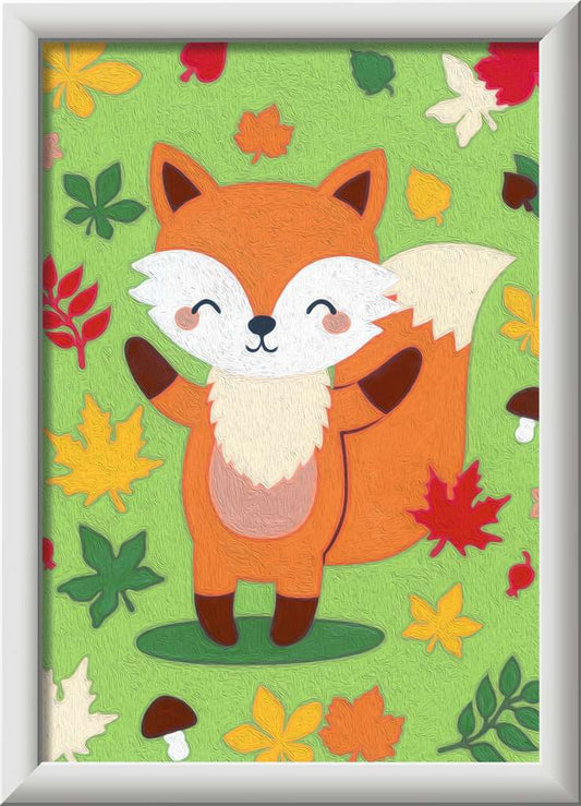 CreArt CreArt - Fantastic Fox - Paint by numbers for kids 7 years up