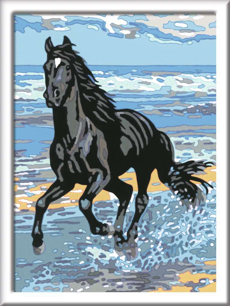 CreArt: Beach Horse 7x10 w/Stickers