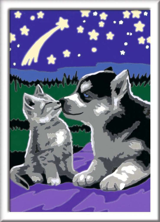 CreArt: Moonlight Friends 5x7 (glow)