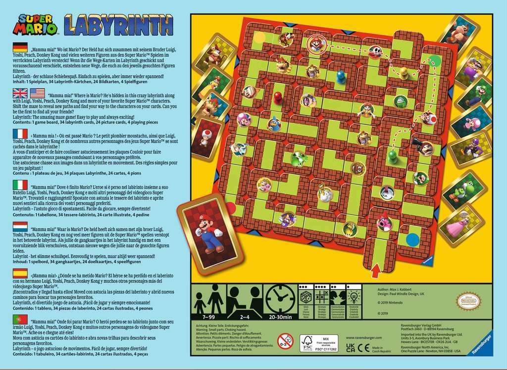 Super Mario Labyrinth Game Age 7+